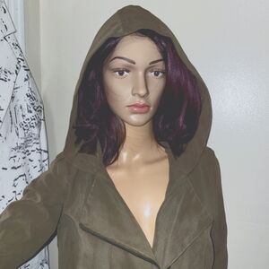 Be Cool Jacket Women's Small Army Brown Green Mid-length